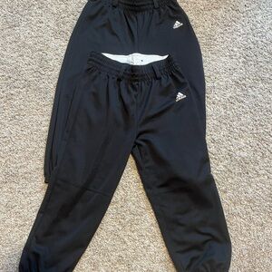 Adidas Kids Black Baseball Pants with Logo